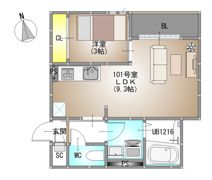 GRANDTIC 大元駅東の間取り画像