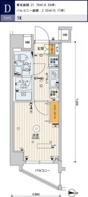 スカイコートパレス一橋学園の間取り画像
