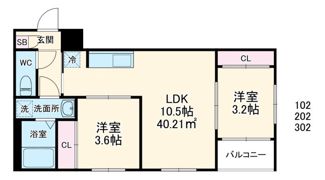 Revive古淵の間取り画像