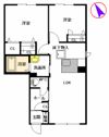 ディアコート桜の間取り画像