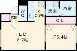 キューブ中の島2・3Nの間取り画像