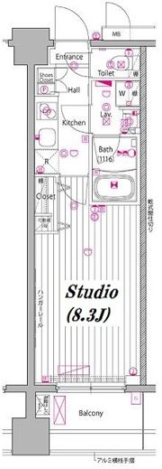 ガーラ・プレシャス東麻布の間取り画像