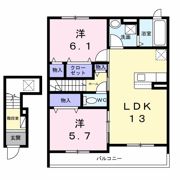 西堤本通西3丁目アパート（028714501）の間取り画像