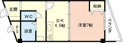ブルーハイツ月読橋の間取り画像