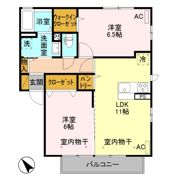ジヴェルニー 003の間取り画像