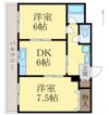 エクシード紀伊B棟の間取り画像