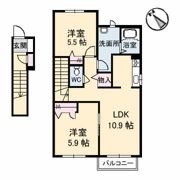 シャーメゾンM2の間取り画像