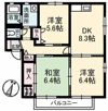 ペルレ B棟の間取り画像