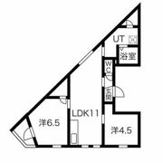 京都グランデ二条駅南の間取り画像