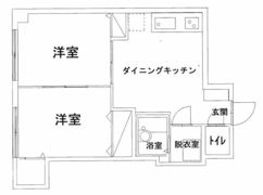 幟ハイツの間取り画像