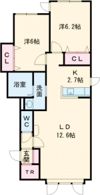 クレア豊岡の間取り画像