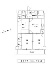 マンションエスポワールの間取り画像