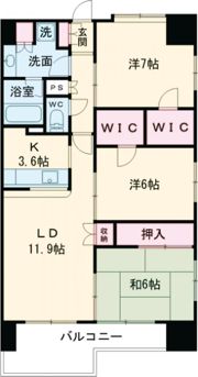 Flos高崎の間取り画像