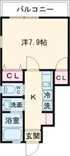 エクリュ空港入口の間取り画像