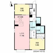 クオーレ西都 A棟の間取り画像