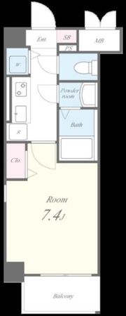 Apartment 桜の間取り画像