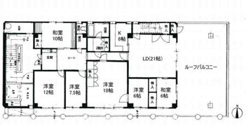 幟町熊本ビルの間取り画像