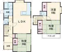 播磨町南大中戸建の間取り画像