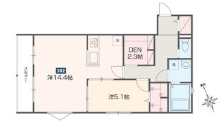 MELDIA是政の間取り画像