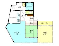 郡元マンションの間取り画像