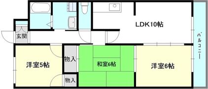 クレセント桜島の間取り画像