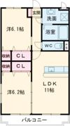 リバティベルの間取り画像