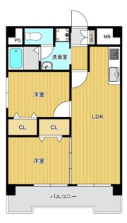 朝日プラザ博多の間取り画像