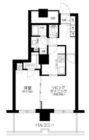 イーストコモンズ清澄白河セントラルタワーの間取り画像