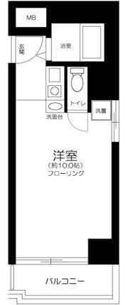 陽輪台西新宿の間取り画像