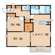 クラヴィエ平田の間取り画像