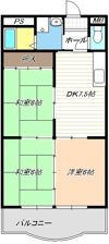 宝勝ハイツの間取り画像