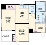 K＆Aハイツの間取り画像