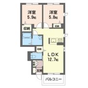ブリリアントLの間取り画像