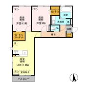ドルフ文京 Aの間取り画像