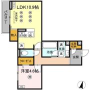 ディアライズ綾羅木本町 B棟の間取り画像