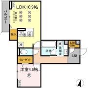 ディアライズ綾羅木本町 B棟の間取り画像