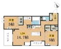 （仮）UCHINOHDレジデンスの間取り画像