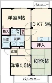 ヴィラ上砂の間取り画像