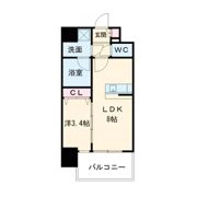 エスリードレジデンス大阪福島シティスクエアの間取り画像