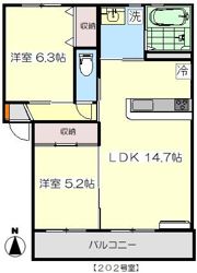 アンジュの間取り画像