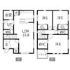 大赤見賃貸住宅B棟の間取り画像