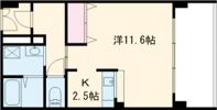 ミュー花水木弐番館の間取り画像
