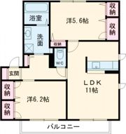 アデアコートA棟の間取り画像