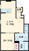 メゾン東二見の間取り画像