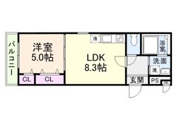 フジパレス新森Ⅴ番館の間取り画像