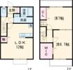 シエルおおつ野Bの間取り画像