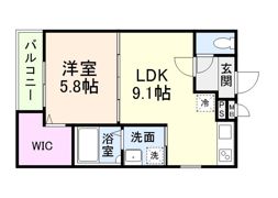 フジパレス新森Ⅴ番館の間取り画像