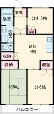 ソレイユ綾羅木の間取り画像