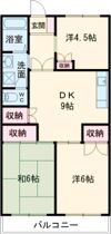 ソレイユ綾羅木の間取り画像