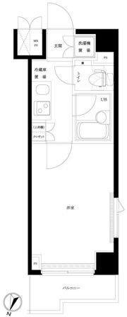 ルーブル中野沼袋の間取り画像